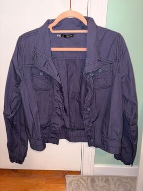 Maurices Navy Utility Jacket with Button Flap Pockets
